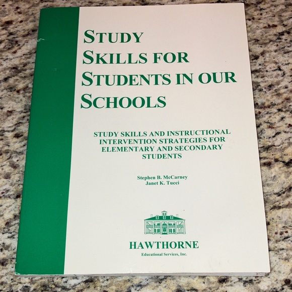 Other - Study Skills for Students in Our Schools Strategies Elementary & Secondary
